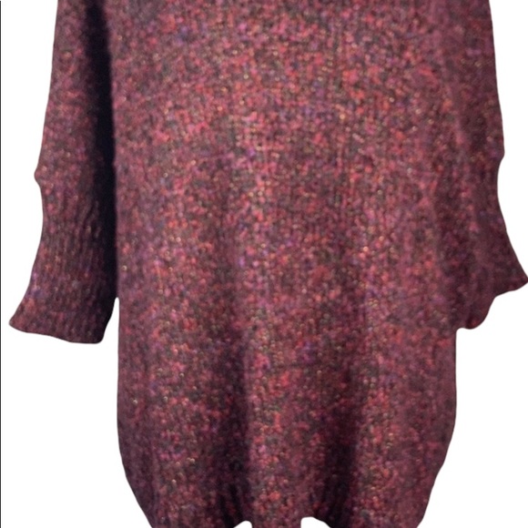 Sparkle & Fade womens Plum Multi Colored Sweater Gorgeous colors Sz M - Picture 5 of 10